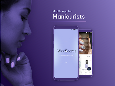 Mobile App WeeSecret beauty e shop manicure mobile app ui ux