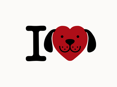 I love dogs animal art concept design dog dogs friend graphic heart home icon illustration logo logotype love minimal pet puppy t shirt typographic