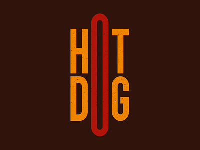 Hot Dog amercian america art art print concept eeuu fast food food hot dog kitchen logo logodesign logotype minimal sticker street t-shirt typographic typography wall art