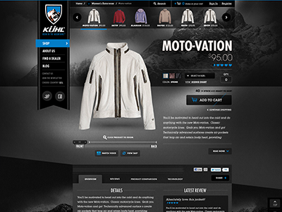 Old pitch - Product Detail Page art direction creative direction design e commerce html rally interactive ui