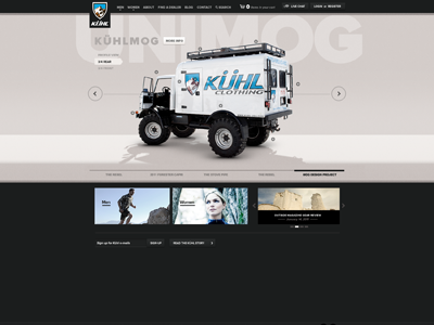 WIP Unimog feature art direction creative direction design e commerce html rally interactive ui