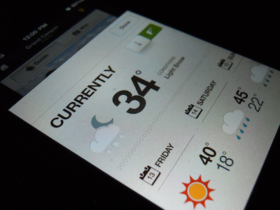 Weather app art direction concept creative direction design mobile rally interactive ui ux