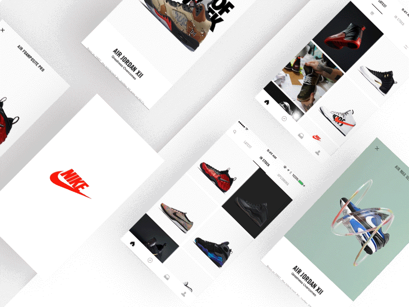 Nike SNKRS app app art direction creative direction design development e commerce interactive interface ios mobile rally rally interactive touch ui ux