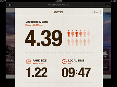 Stats on the iPad app helvetica interface ios ipad mobile rally interactive texture typography ui ux