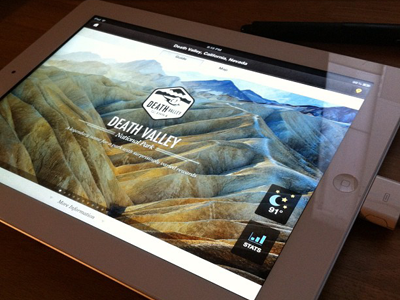 Nat'l Parks by National Geographic for iPad app design interface mobile rally interactive ui ux
