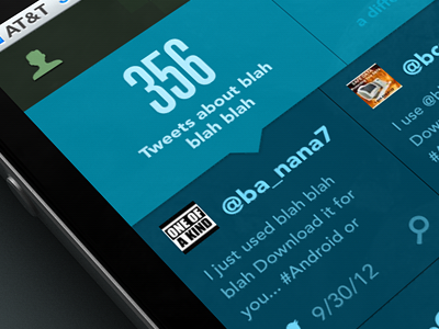 Tweet Aggregator design interface mobile rally interactive site ui ux