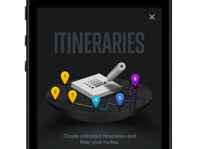 Itineraries app design interface mobile ui ux