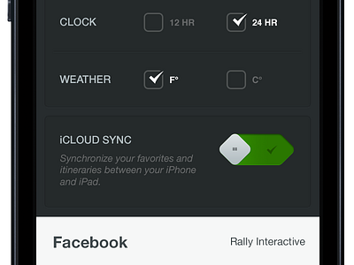 Settings app design interface mobile ui ux