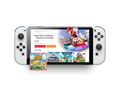 Nintendo Eshop Concept concole games mario ui ux user interface