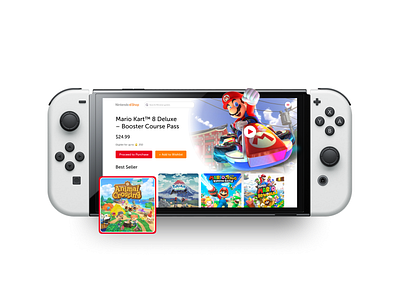 Nintendo Eshop Concept concole games mario ui ux user interface