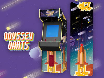 Odyssey Dart arcade arcade game background design brand design brand identity branding design designer graphic graphic artist graphics illustration logo logodesign packaging ui vector wallpaper