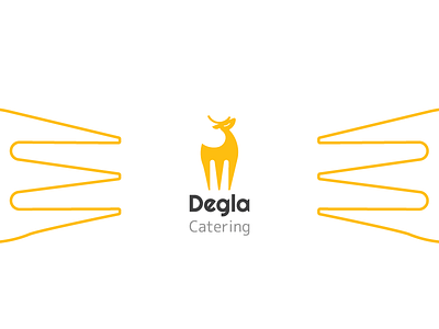 Degla Catering branding design flat graphic design logo minimal