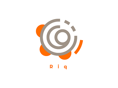 Riq branding flat graphic design logo minimal