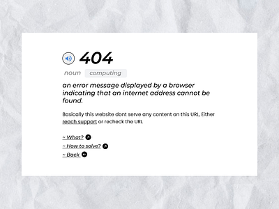 404 Error Pages