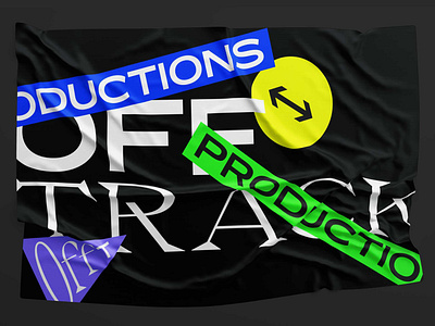 Offtrack Productions audiovisual branding colour fonts logo logotype offtrack productions typography