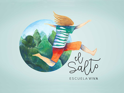 El Salto ("The Jump") branding identity logo logodesign