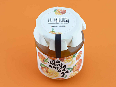 La Deliciosa branding colors food handmade illustration label packaging