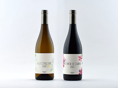 Lo Coster Blanc y Lo Bancal de Garnatxa Wines design graphic design illustration packaging
