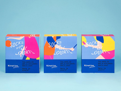 Nineties Sport Socks Packaging