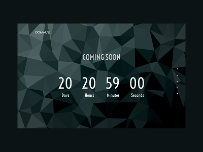 Coming Soon background desctop design font timeapp timer timers typogaphy ui web