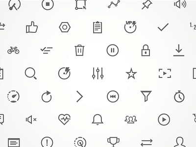 TrainerRoad Icon Set by Chris Burda for TrainerRoad on Dribbble