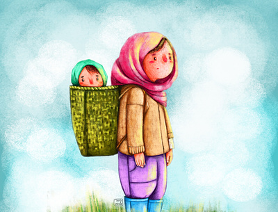 baby child children design flat girl illustration illustration