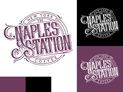 Naples Station adobe illustrator branding coffee shop detail identity logo logodesign typogaphy vector