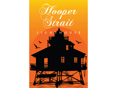 Hooper Straight Lighthouse adobe illustrator flat illustration lighthouse minimal