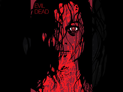 Evil Dead Poster adobe illustrator comic con flat horror horror movie minimal movie poster