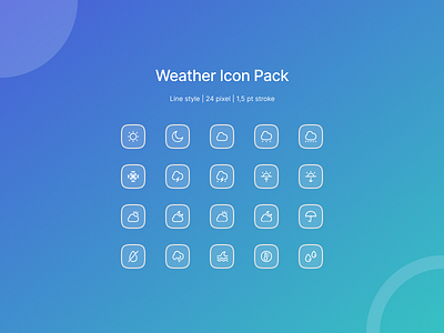 Weather Icon Pack design icon icon pack line icon weather illustration line icon user experience user interface weather