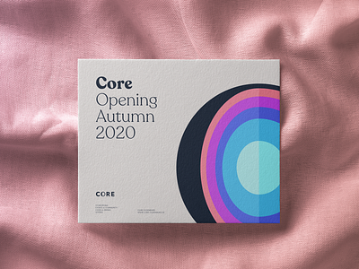 CORE Opening Teaser brand experience branding core design invitation logo mockup opening print