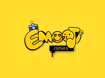 #Design Marathon 28#Emoji camera brand brand camera emoji logo