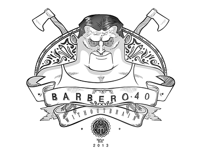 El Barbero de Francia barbero character design design draw illustration vintage