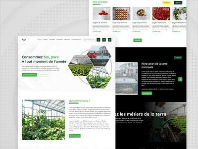 Farmer website presentation design ecommerce farmer landing minimal presentation simple ui ux web web design