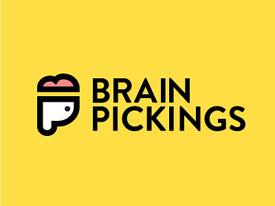 Brain Pickings brain brain pickings branding head logo