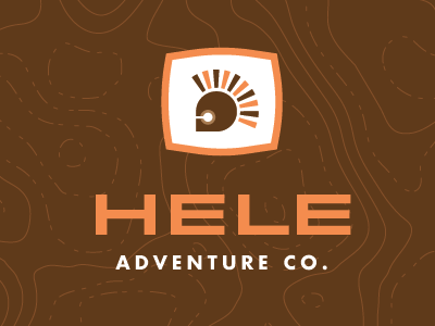 HELE branding hawaii hele hiking logo outdoors topography