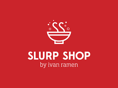 Slurp Shop branding food logo noodles ramen restaurant