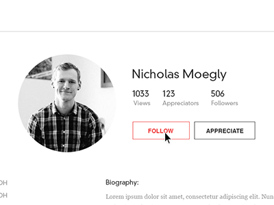 Artist Profile artist avatar minimal nicholas moegly profile profile page profile picture white