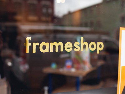 Frameshop Gold Leaf Window cincinnati frameshop gilding gold leaf sign painting signage window