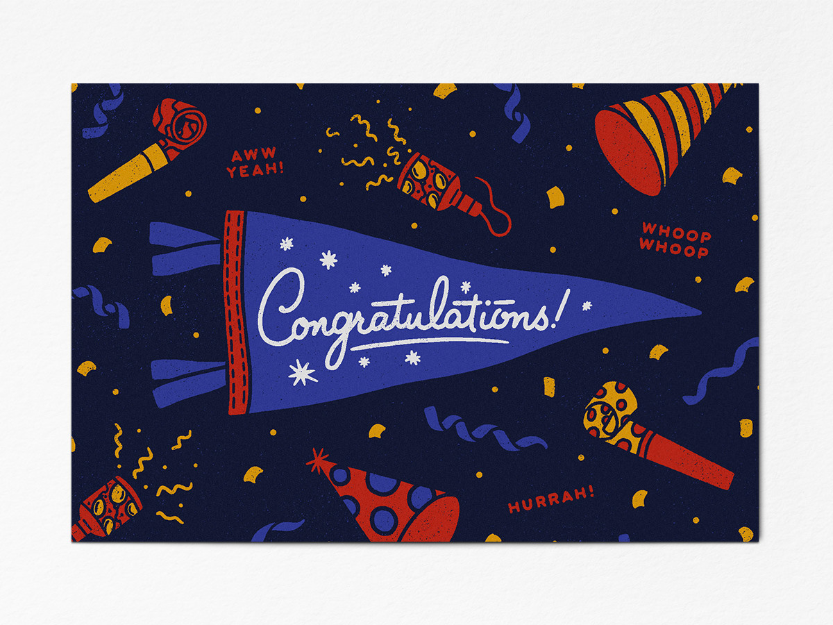 Congratulations Greeting Card By Nicholas Moegly On Dribbble