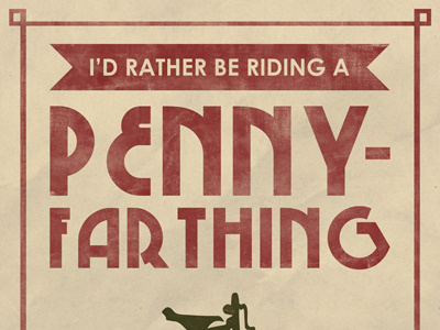 Penny-Farthing Poster