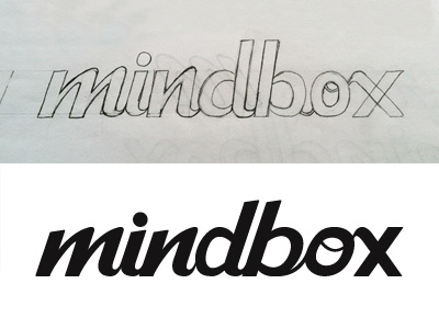 Mindbox Script Logo handlettering illustrator lettering logo mindbox script