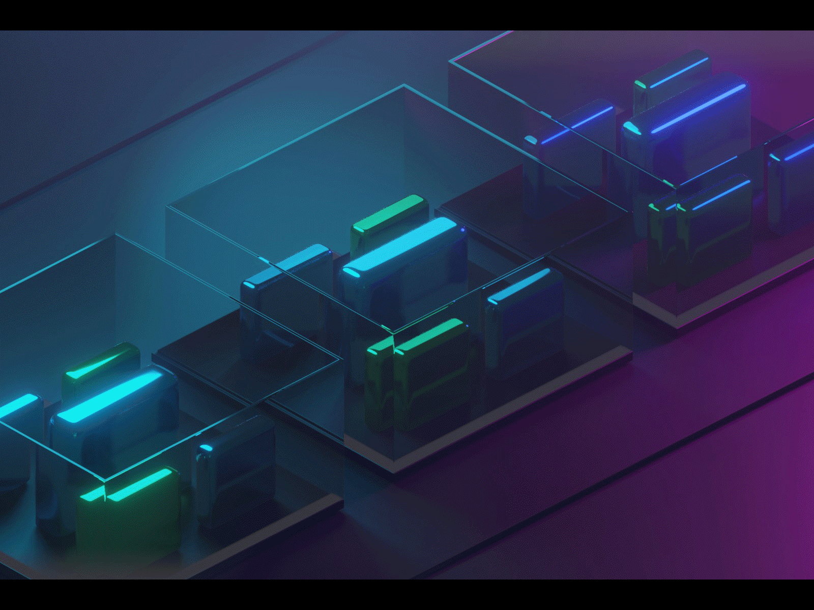 Disturbance in the Force detected cyberpunk design designer glass glossy isometric isometric art isometric design isometry motion motion design neon neon colors