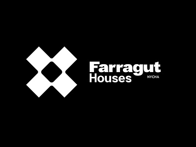 Farragut Houses Renovation Logo branding and identity bronx house house logo nyc nycbrandingagency