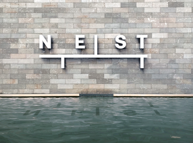 Nest Development logo architecture bird concepthouse industrial modern design modernism nest village
