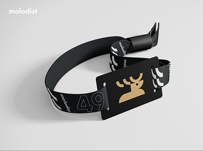 Member Wristband branding cinema design festival logo molodist wristband