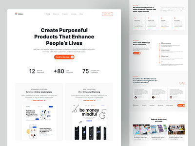 Lileen - UX Design Agency Landing Page