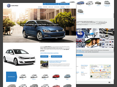 Independent Volkswagen Dealer auto car dealer design homepage responsive volkswagen website