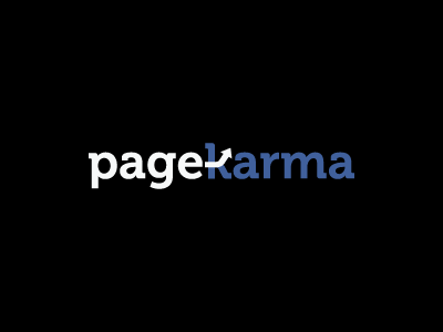 Pagekarma 2 blue brand branding corporate facebook grey identity karma klout logo logotype page pages ranking