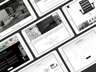 Burama behance design furniture layout mockup office responsive web web design website